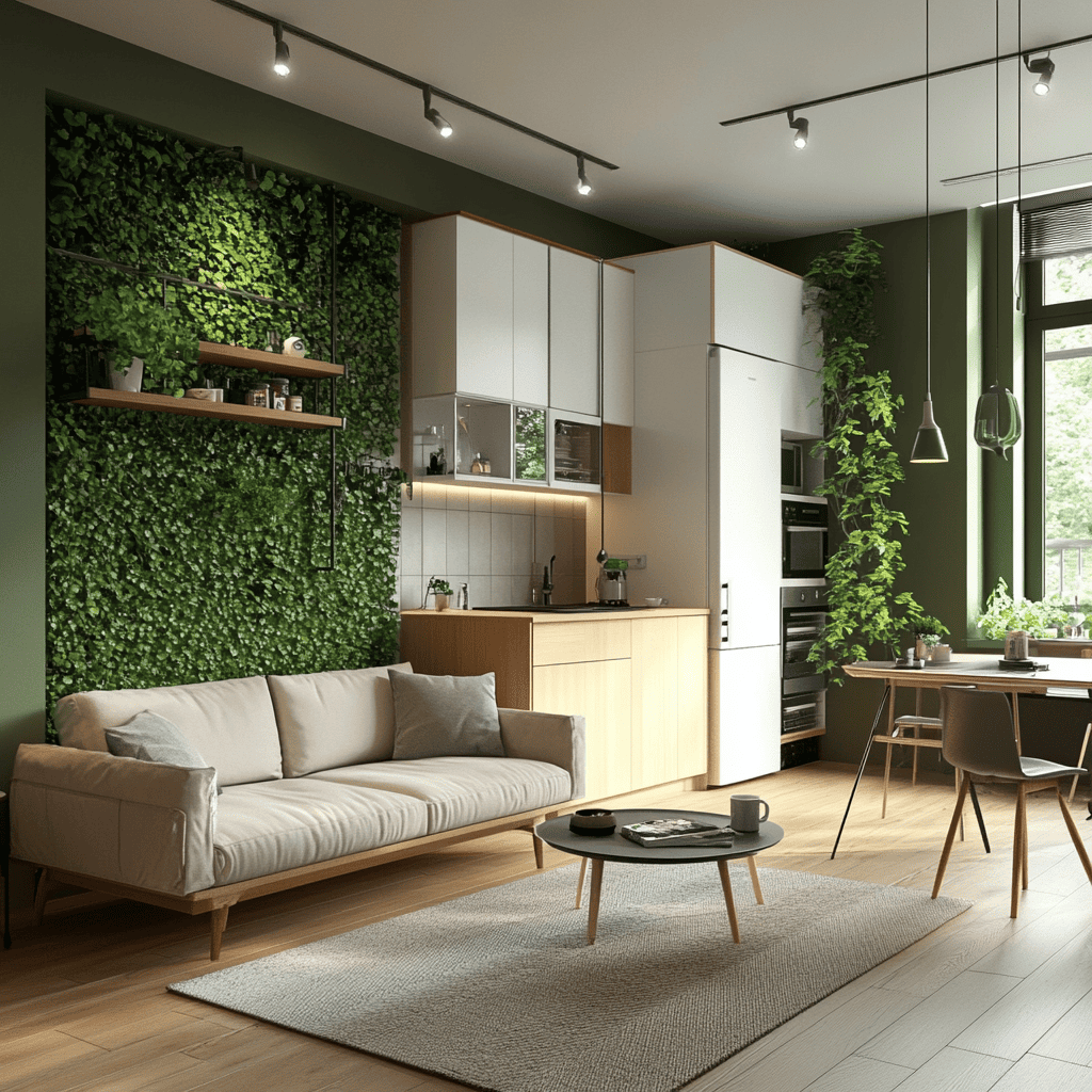 تصميم صالة معيشة مفتوحة